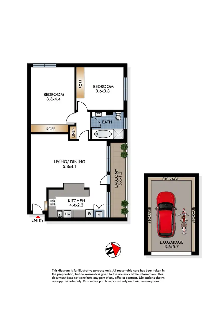 Floorplan of Homely apartment listing, 8/336 Military Road, Vaucluse NSW 2030