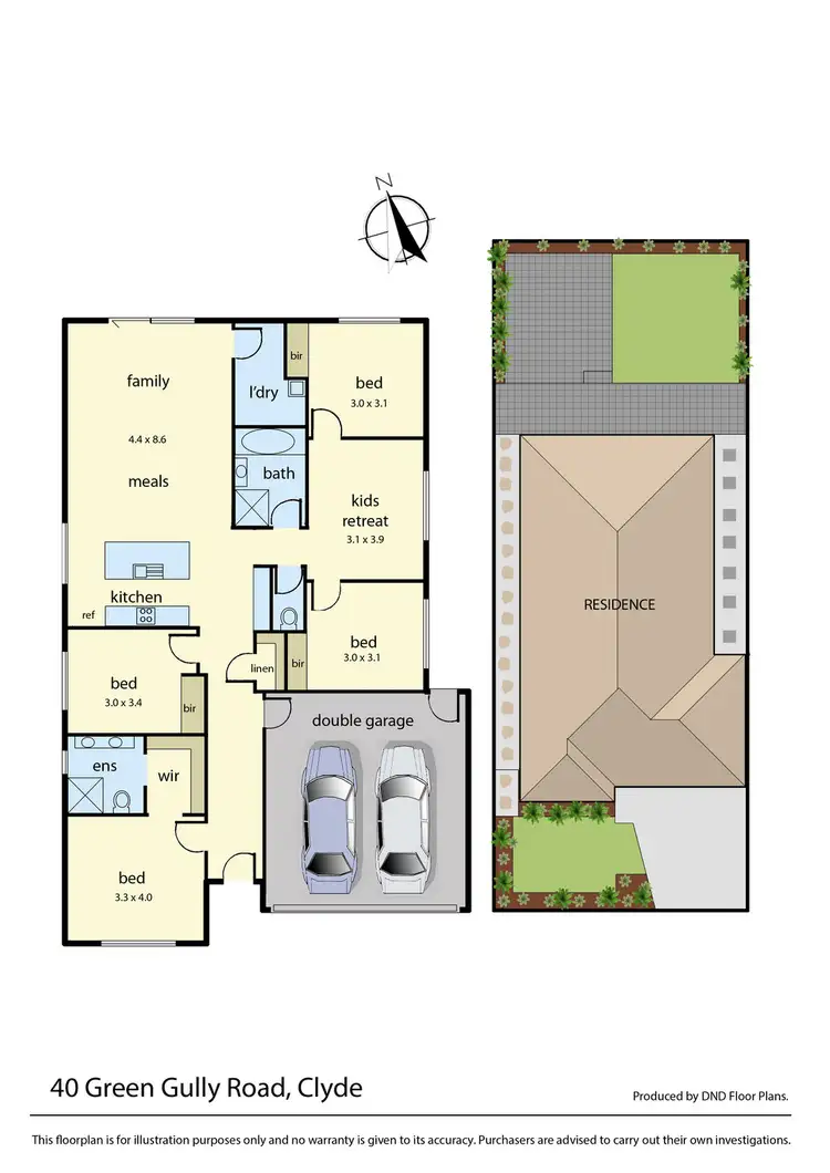 Floorplan of Homely house listing, 40 Green Gully Road, Clyde VIC 3978