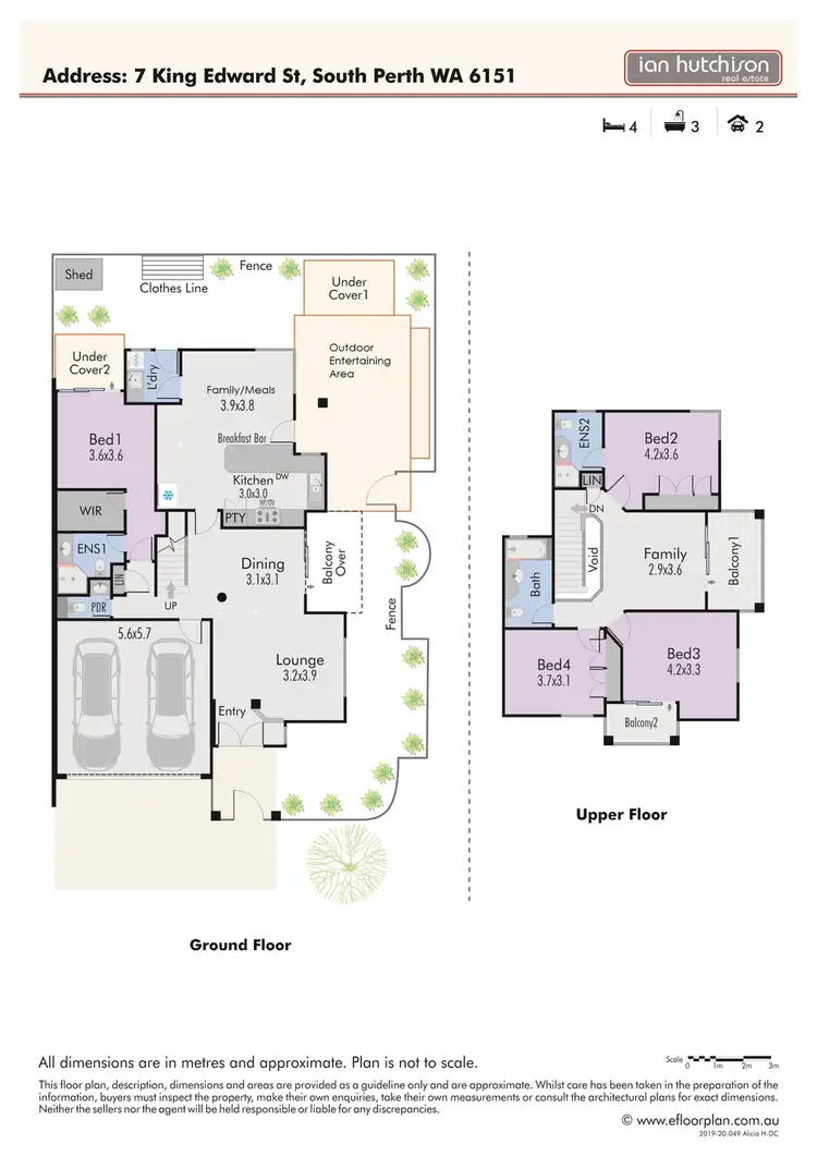 Floorplan of Homely house listing, 7 King Edward Street, South Perth WA 6151