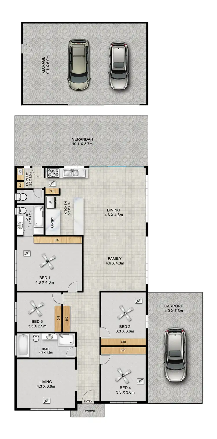 Floorplan of Homely house listing, 15 Flinders Parade, Flinders Park SA 5025