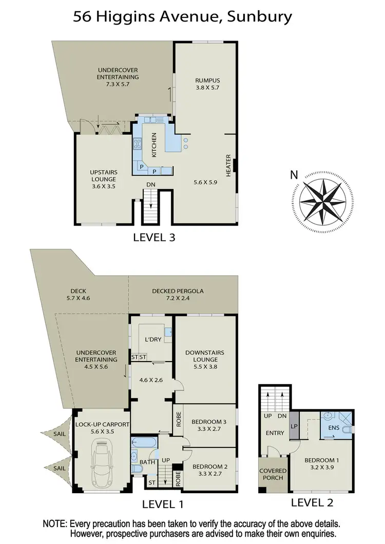 Floorplan of Homely house listing, 56 Higgins Avenue, Sunbury VIC 3429