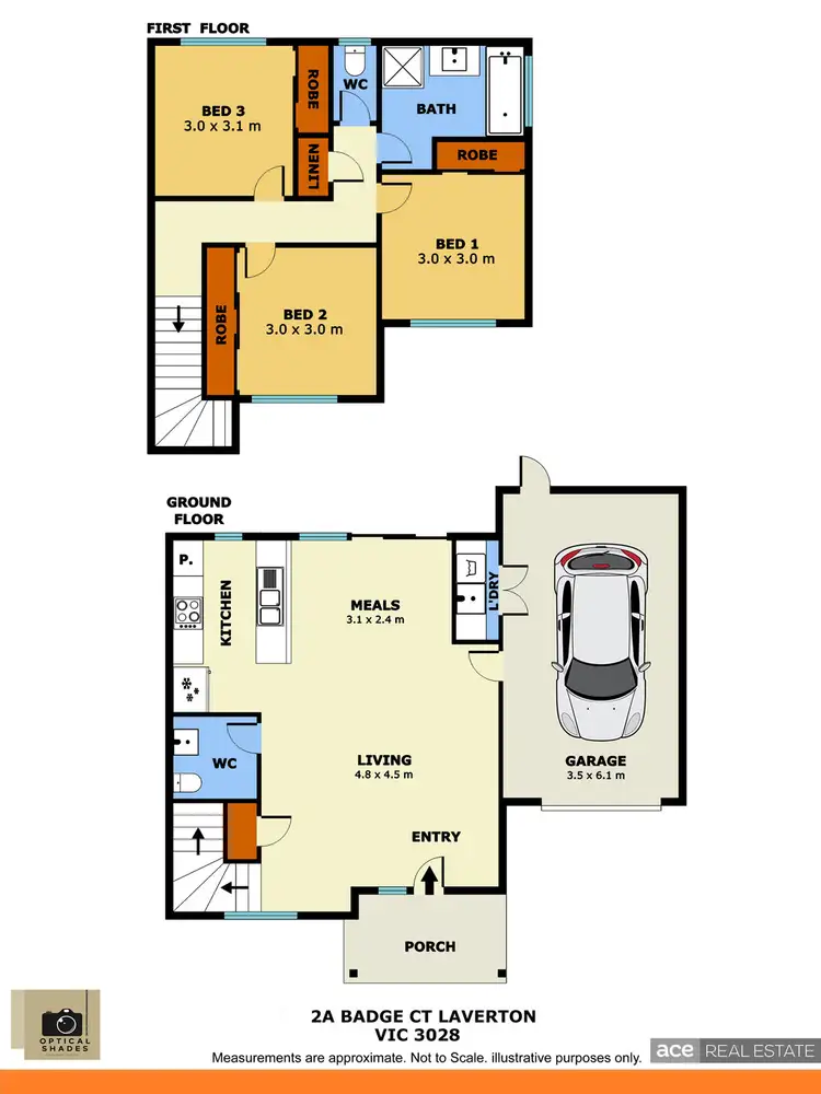 Floorplan of Homely house listing, 2A Badge Court, Laverton VIC 3028