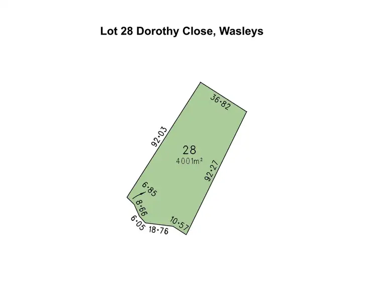 Floorplan of Homely land listing, Lot 28 Dorothy Close, Wasleys SA 5400