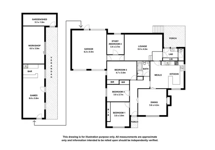 Floorplan of Homely house listing, 4 Noojee Street, Mount Gambier SA 5290