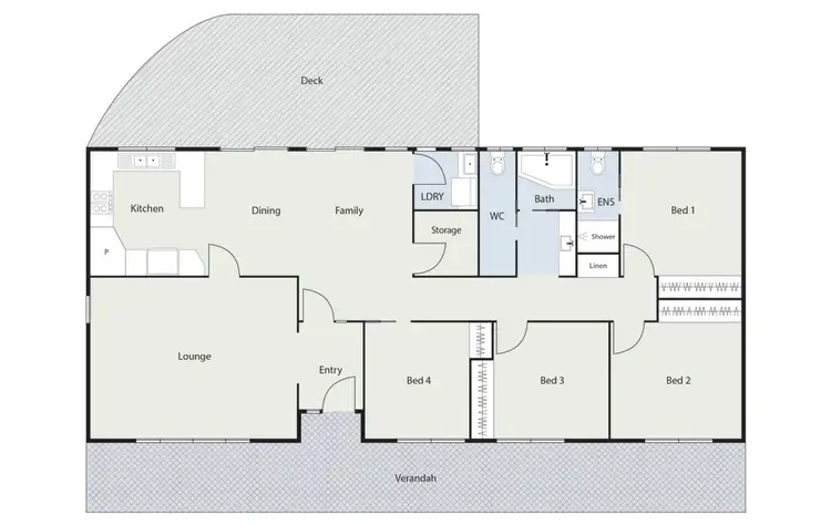 Floorplan of Homely house listing, 1 McClaughry Place, Gowrie ACT 2904