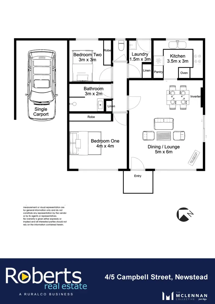 Floorplan of Homely unit listing, 4/5 Campbell Street, Newstead TAS 7250