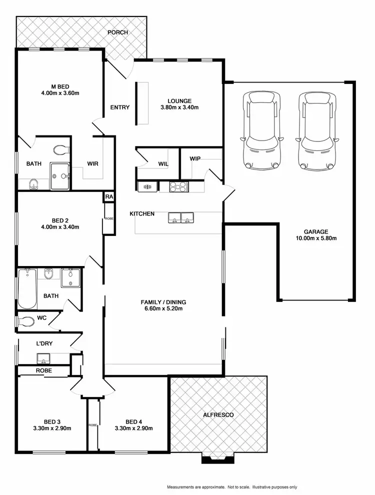 Floorplan of Homely house listing, 3 Hastings Way, Wodonga VIC 3690
