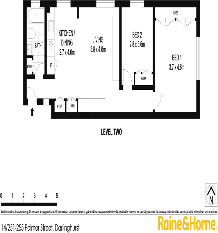 Floorplan of Homely apartment listing, 14/251-255 Palmer Street, Darlinghurst NSW 2010