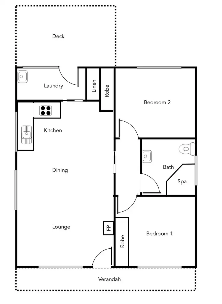 Floorplan of Homely house listing, 64 Scott Road, Halls Gap VIC 3381