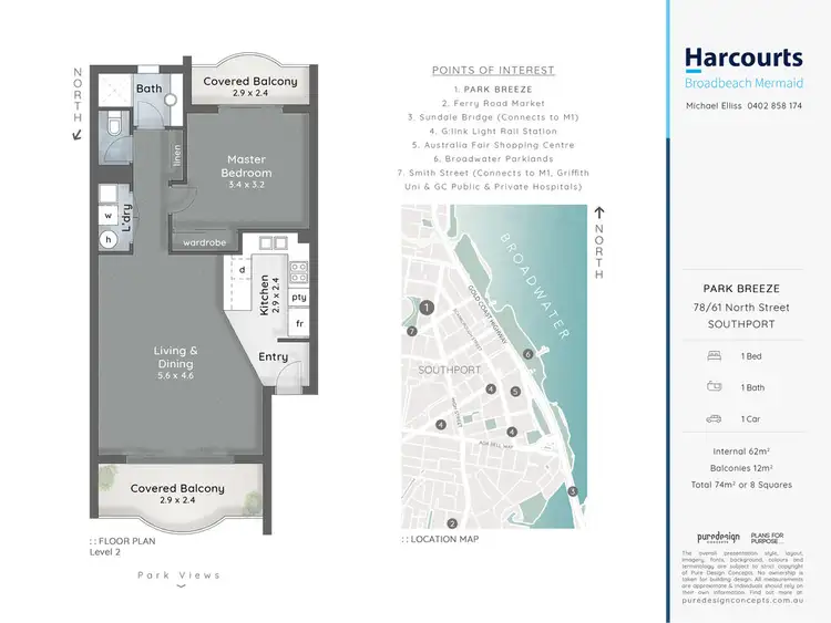 Floorplan of Homely apartment listing, 78/61 North Street, Southport QLD 4215