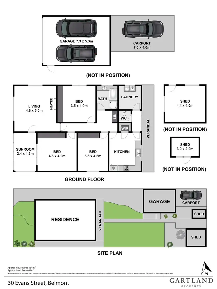 Floorplan of Homely house listing, 30 Evans Street, Belmont VIC 3216