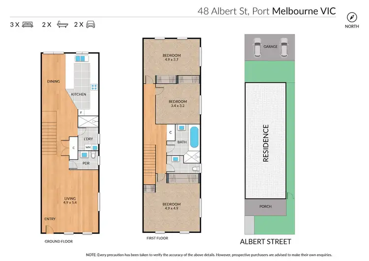 Floorplan of Homely house listing, 48 Albert Street, Port Melbourne VIC 3207