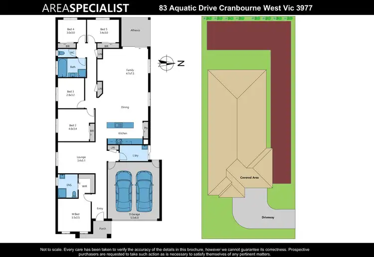 Floorplan of Homely house listing, 83 Aquatic Drive, Cranbourne West VIC 3977