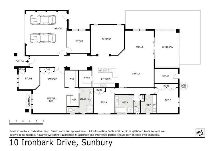 Floorplan of Homely house listing, 10 Ironbark Drive, Sunbury VIC 3429