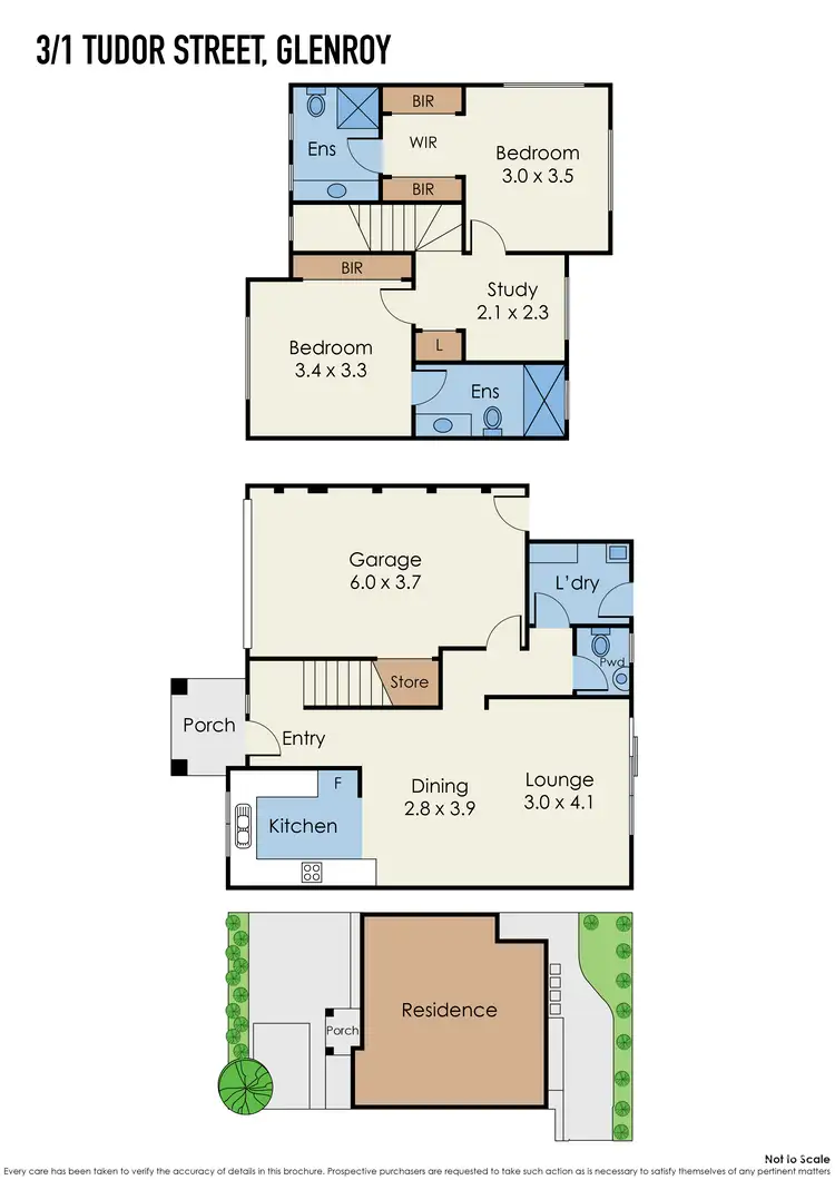 Floorplan of Homely townhouse listing, 3/1 Tudor Street, Glenroy VIC 3046