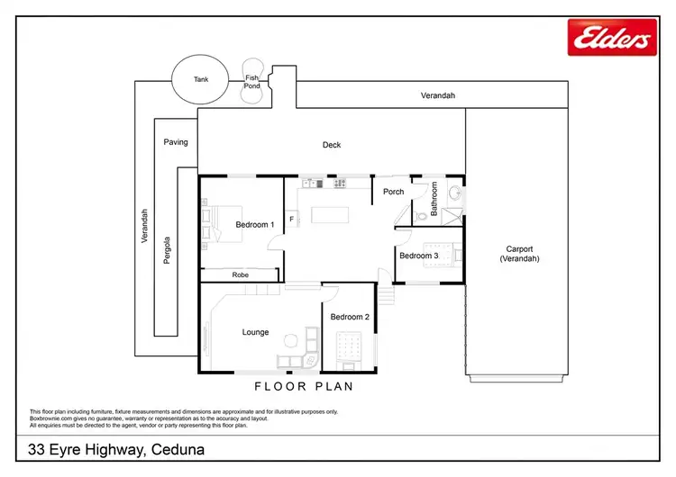 Floorplan of Homely house listing, 33 Eyre Highway, Ceduna SA 5690