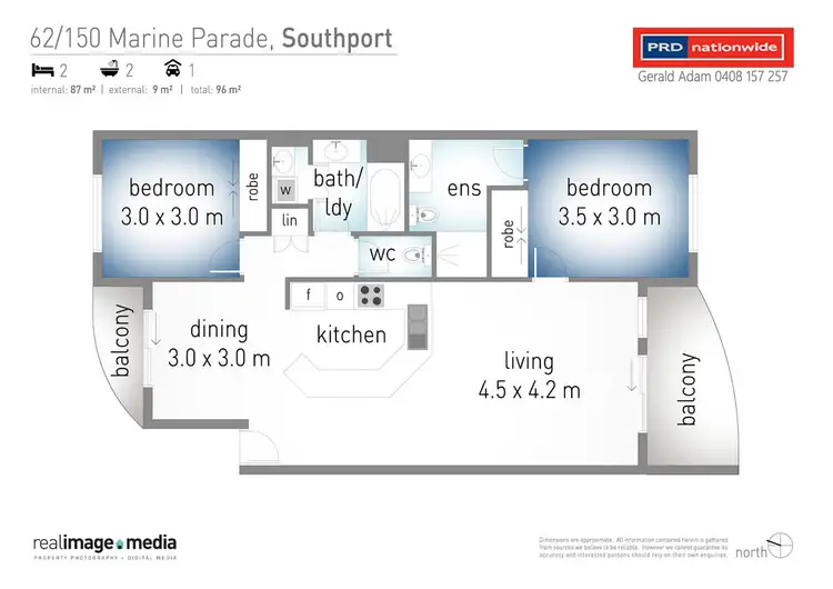 Floorplan of Homely unit listing, 62/150 Marine Parade, Southport QLD 4215