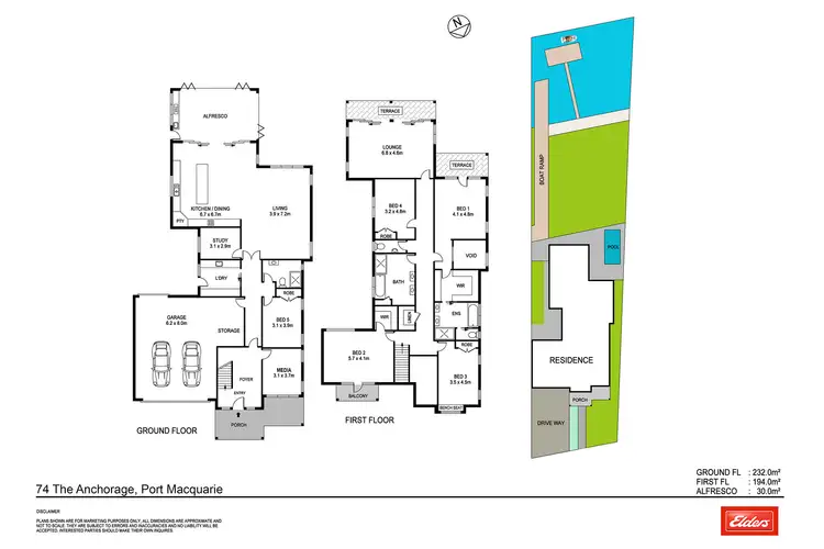 Floorplan of Homely house listing, 74 The Anchorage, Port Macquarie NSW 2444