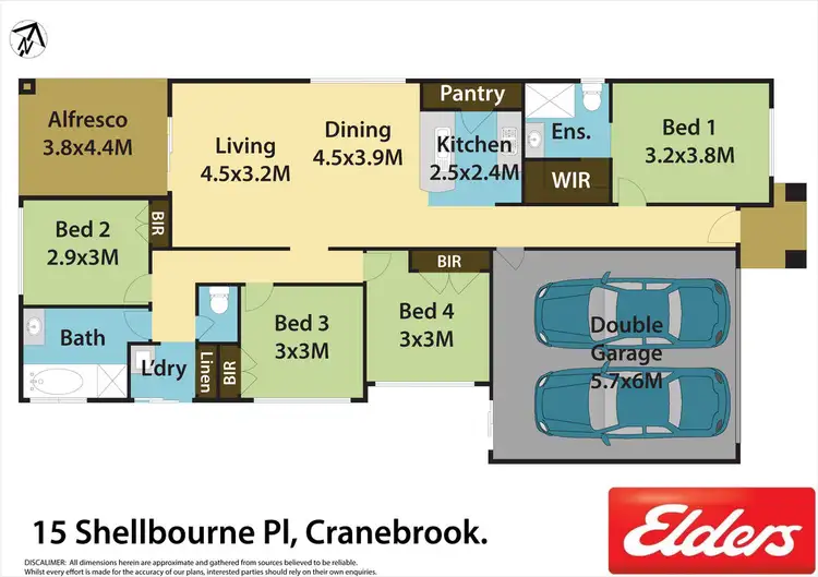 Floorplan of Homely house listing, 15 Shellbourne Place, Cranebrook NSW 2749