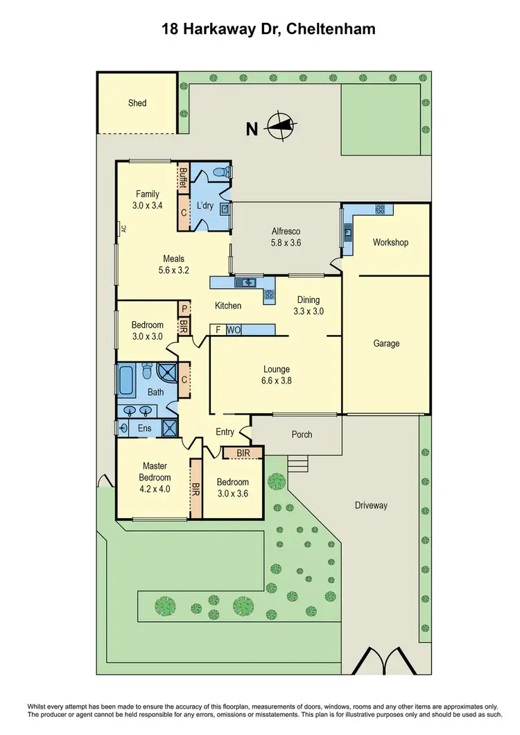 Floorplan of Homely house listing, 18 Harkaway Drive, Cheltenham VIC 3192