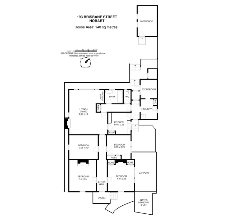 Floorplan of Homely house listing, 193 Brisbane Street, West Hobart TAS 7000