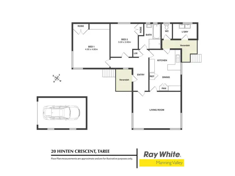 Floorplan of Homely house listing, 20 Hinten Crescent, Taree NSW 2430