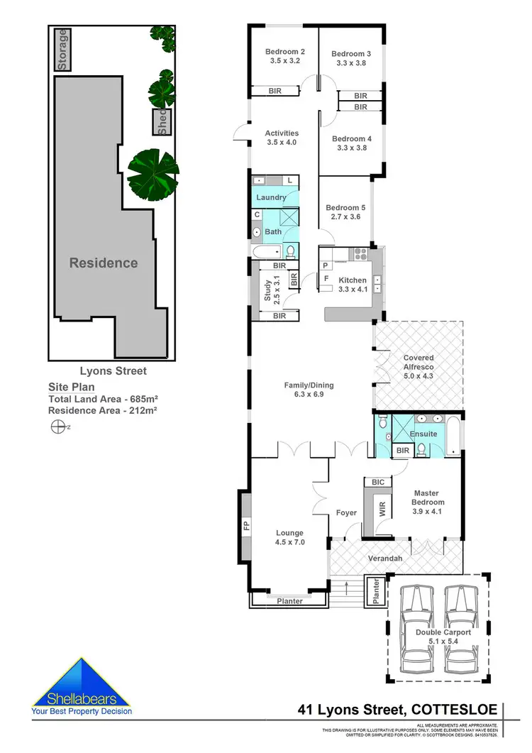 Floorplan of Homely house listing, 41 Lyons Street, Cottesloe WA 6011