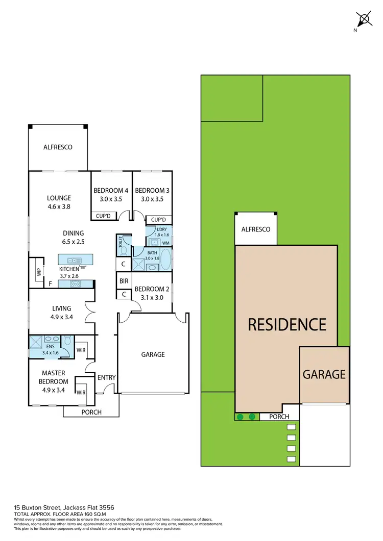 Floorplan of Homely house listing, 15 Buxton Street, Jackass Flat VIC 3556