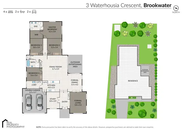 Floorplan of Homely house listing, 3 Waterhousia Crescent, Brookwater QLD 4300
