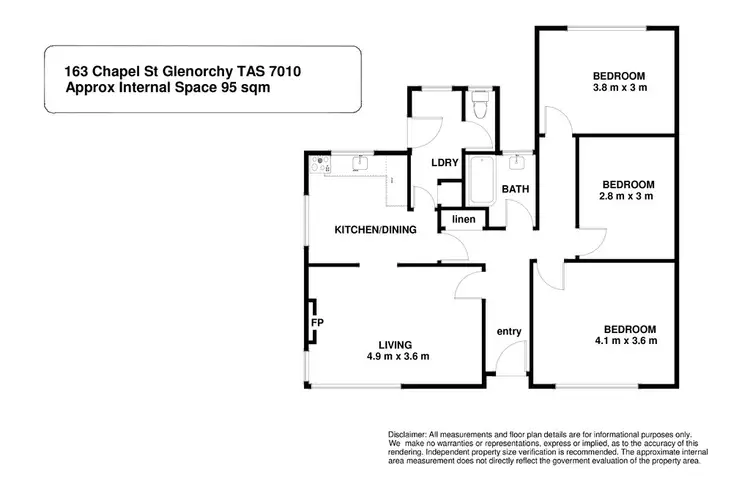Floorplan of Homely house listing, 163 Chapel Street, Glenorchy TAS 7010