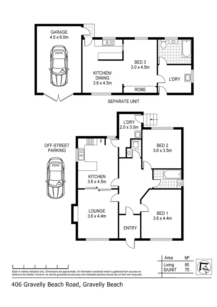 Floorplan of Homely house listing, 406 Gravelly Beach Road, Gravelly Beach TAS 7276
