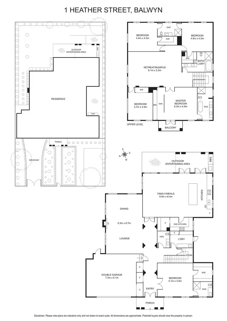 Floorplan of Homely house listing, 1 Heather Street, Balwyn North VIC 3104