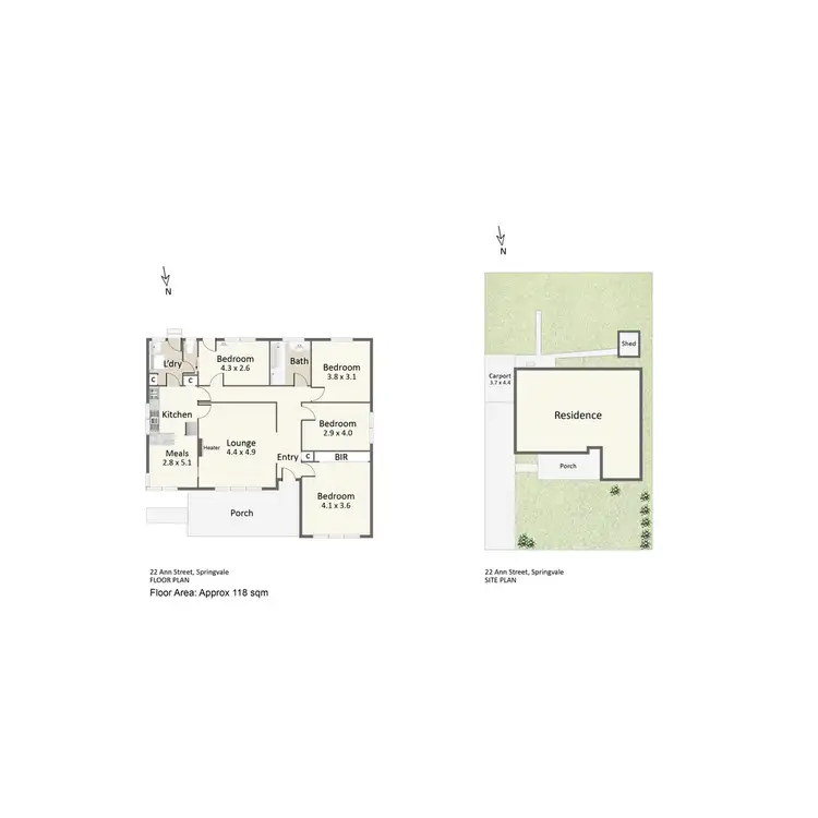 Floorplan of Homely house listing, 22 Ann Street, Springvale VIC 3171