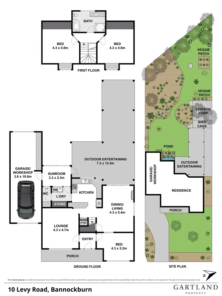 Floorplan of Homely house listing, 10 Levy Road, Bannockburn VIC 3331