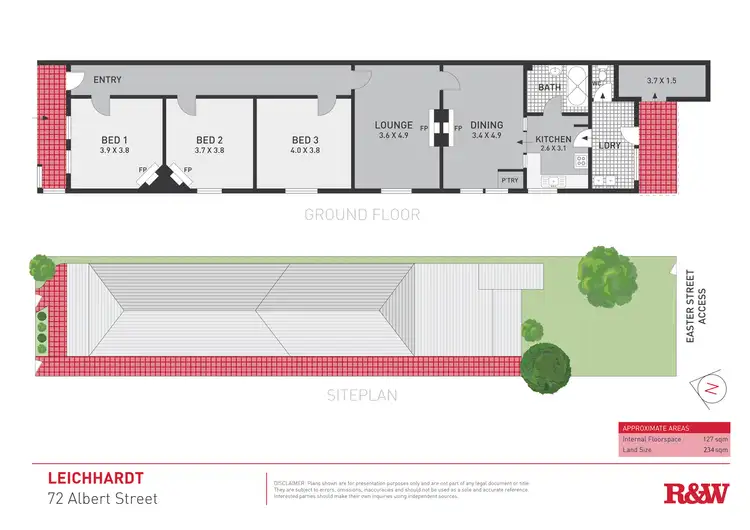 Floorplan of Homely house listing, 72 Albert Street, Leichhardt NSW 2040