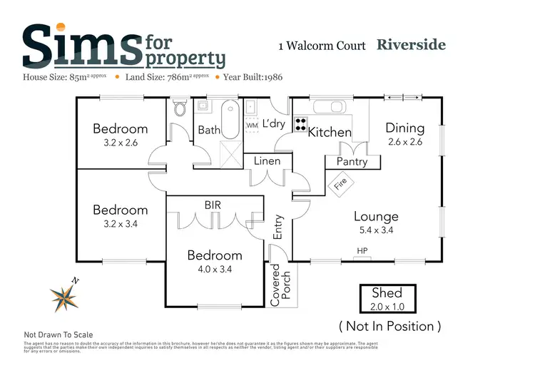 Floorplan of Homely house listing, 1 Walcorm Court, Riverside TAS 7250