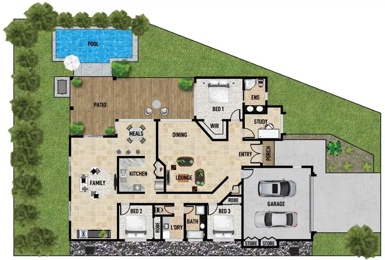 Floorplan of Homely house listing, 15 Talara Court, Tewantin QLD 4565