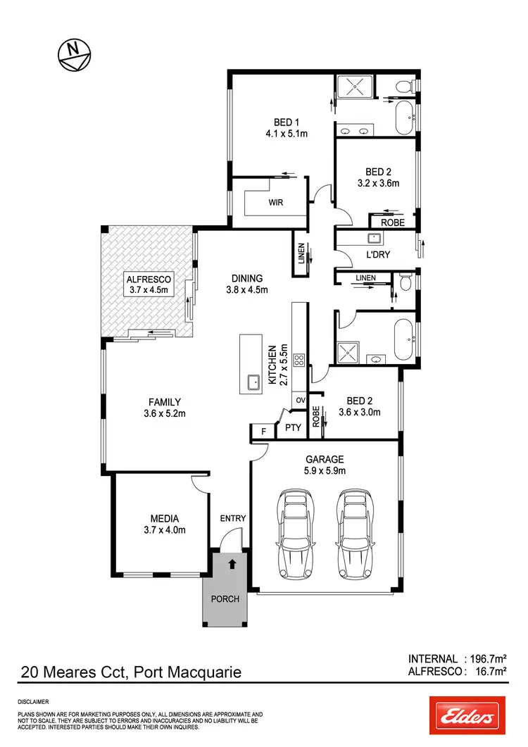 Floorplan of Homely house listing, 20 Meares Circuit, Thrumster NSW 2444