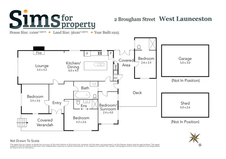 Floorplan of Homely house listing, 2 Brougham Street, West Launceston TAS 7250