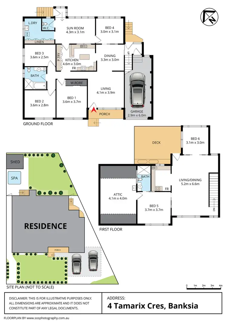 Floorplan of Homely house listing, 4 Tamarix Crescent, Banksia NSW 2216
