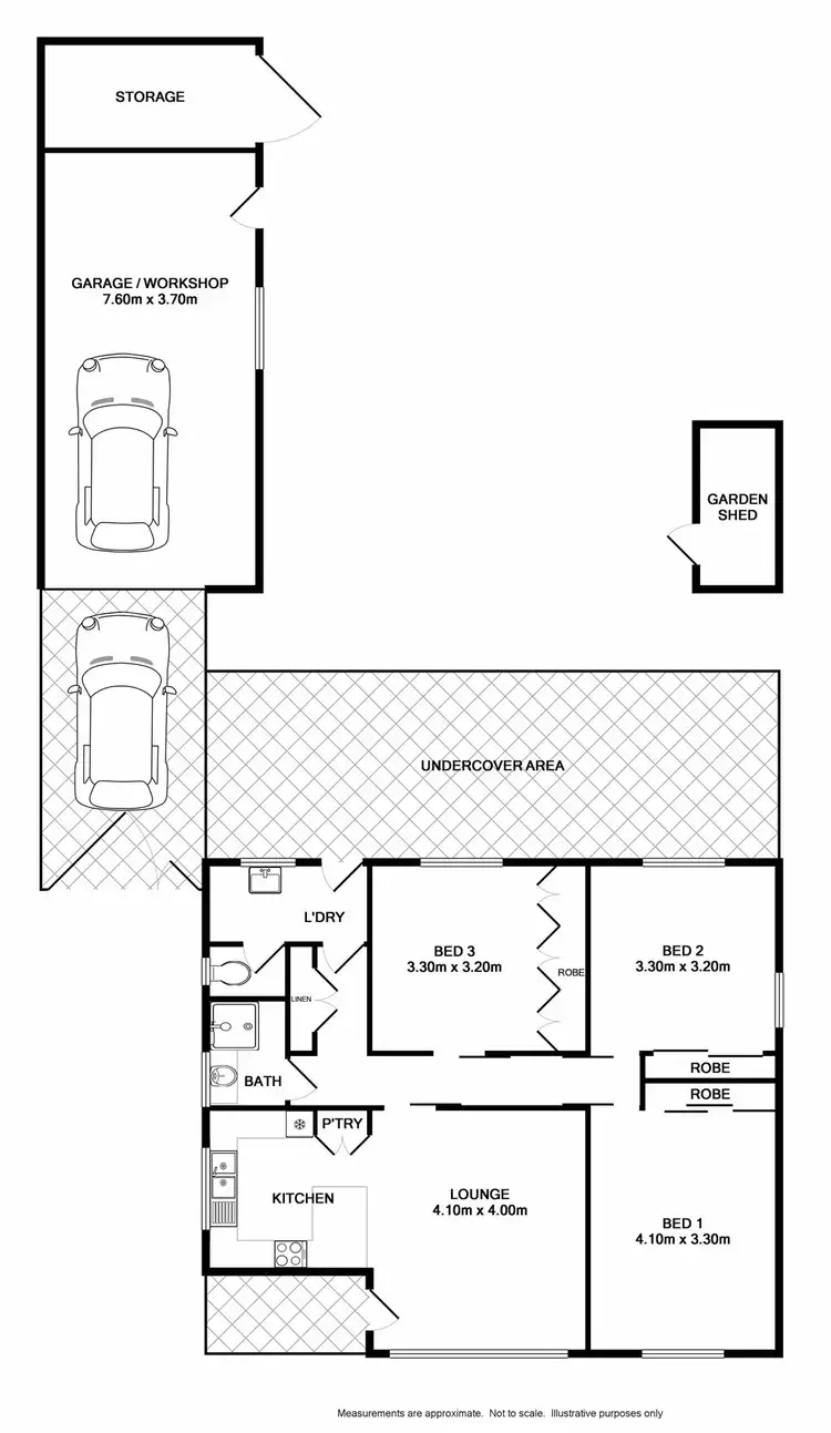 Floorplan of Homely house listing, 40 Wornes Drive, Wodonga VIC 3690