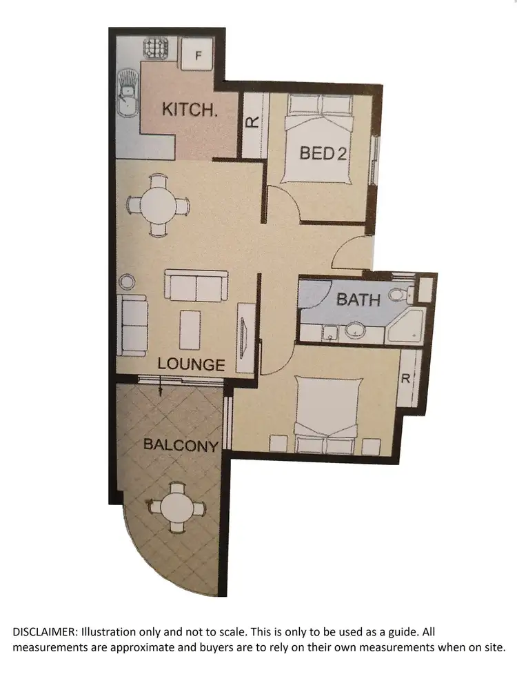 Floorplan of Homely apartment listing, 16 / 121 Hill Street, East Perth WA 6004
