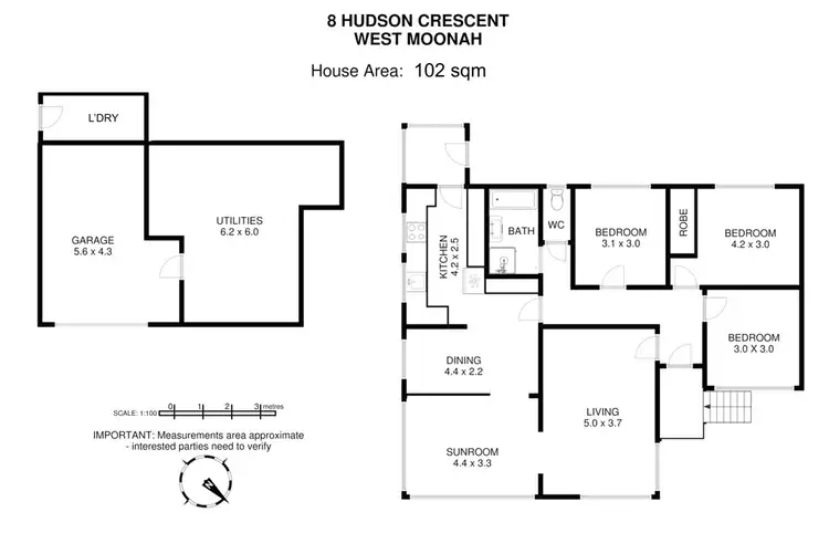 Floorplan of Homely house listing, 8 Hudson Crescent, Glenorchy TAS 7010