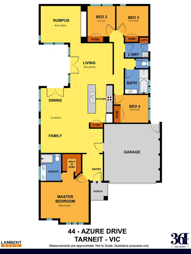Floorplan of Homely house listing, 44 Azure Drive, Tarneit VIC 3029