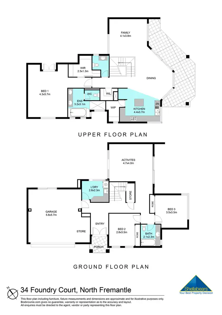 Floorplan of Homely house listing, 34 Foundry Court, North Fremantle WA 6159