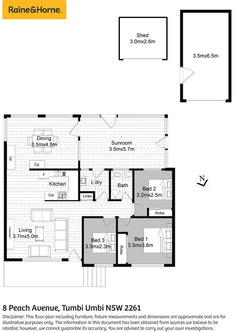 Floorplan of Homely house listing, 8 Peach Avenue, Tumbi Umbi NSW 2261