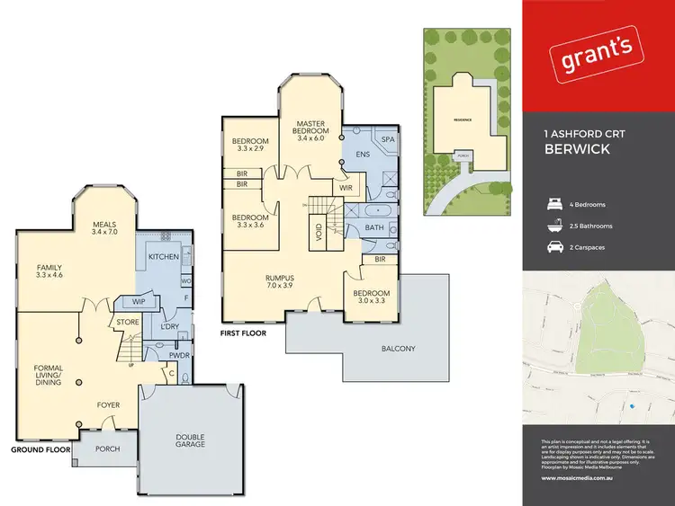 Floorplan of Homely house listing, 1 Ashford Court, Berwick VIC 3806