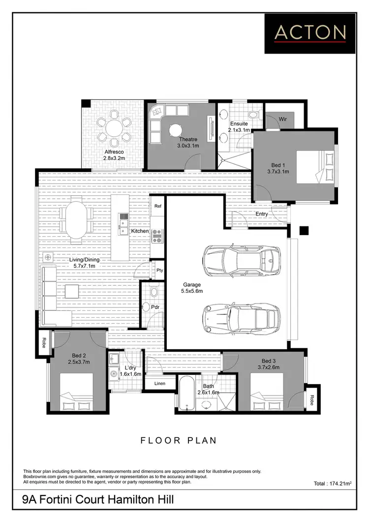 Floorplan of Homely house listing, 9A Fortini Court, Hamilton Hill WA 6163