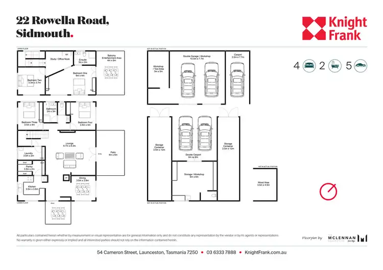 Floorplan of Homely house listing, 22 Rowella Road, Sidmouth TAS 7270