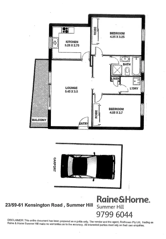 Floorplan of Homely apartment listing, 23/59-61 Kensington Road, Summer Hill NSW 2130